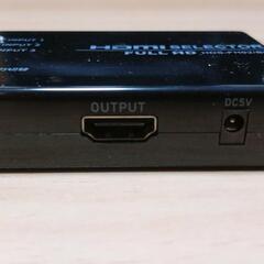 HDMI 入力切替機 リモコンで簡単に切替できます。の画像