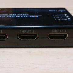 HDMI 入力切替機 リモコンで簡単に切替できます。の画像