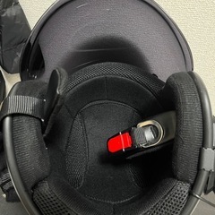 美品 ジェットヘルメット インカム付き おまけ付き の画像