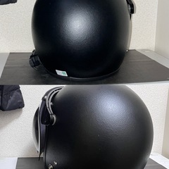 美品 ジェットヘルメット インカム付き おまけ付き の画像