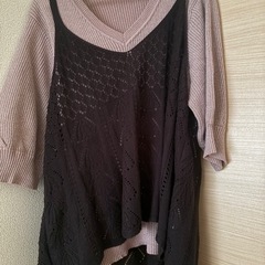 【値下げ・セット】七分ニット&ニットキャミ