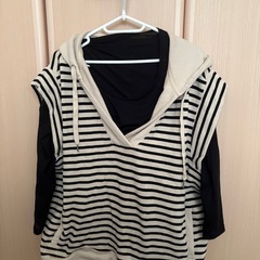 【値下げ・セット売】薄手カットソー付半袖パーカー