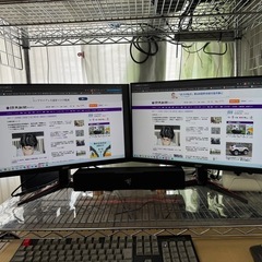 24インチモニターx2