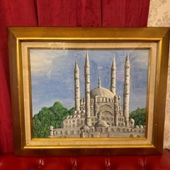 絵画 油絵 インテリア 海外 トルコ スルタンアフメト・モスクの画像