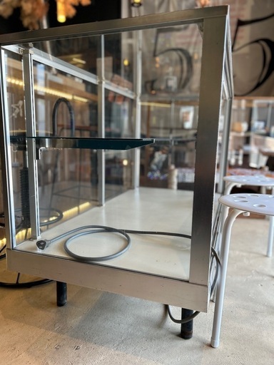 一点もの ガラスショーケース ビンテージ 昭和期の古いショーケース