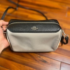 コーチ　coachグレー ショルダーバッグ 鞄の画像