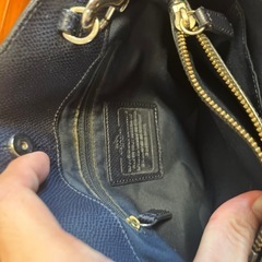 コーチ COACH レディース ショルダーバッグ　ネイビー鞄バック人気の2WAYの画像
