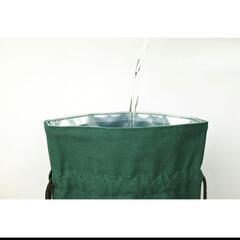 花瓶 花巾着 フラワーベース 花器 一輪 割れない 軽量 フォレストグリーン Mの画像