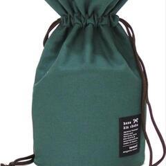 花瓶 花巾着 フラワーベース 花器 一輪 割れない 軽量 フォレストグリーン Mの画像