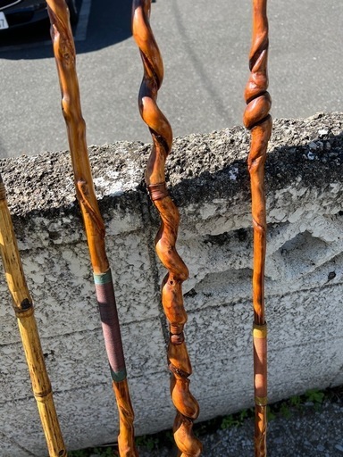 ヘラ釣り　希少和竹竿掛け　4本セット