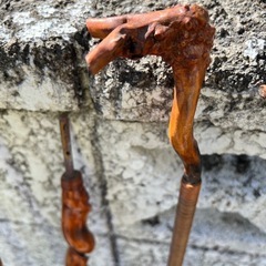 ヘラ釣り　希少和竹竿掛け　4本セットの画像