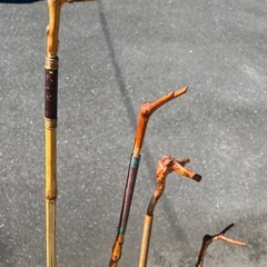 ヘラ釣り　希少和竹竿掛け　4本セットの画像