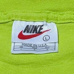90s NIKE ナイキ 白タグ ヴィンテージTシャツ テニスロゴ　希少カラーの画像