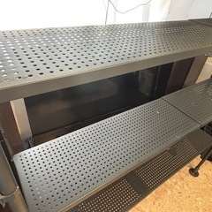 【ニトリ】突っ張りシェルフ アルゴス90（ダークグレー 幅146cm）の画像