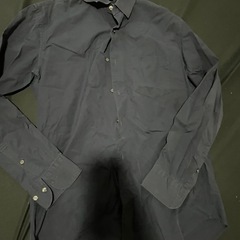 UNIQLOネイビーカラーYシャツ肩幅45cm着丈65cm