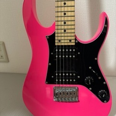 Ibanez Mikro ピンクエレキギターの画像