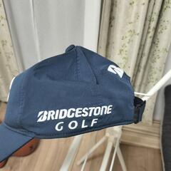 【美品】BRIDGESTONE GOLF キャップ ネイビーの画像