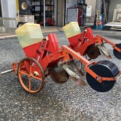 【売切御免！】951 鳥取県発 向井工業 けん引式播種機 2連 [ ニューごんべえ ] 現状販売 引取歓迎 広島 岡山 島根 兵庫 あぐり家鳥取中央店の画像
