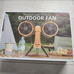 🔶新品🔶 キャンプ 扇風機 アウトドア ライト付き 充電式