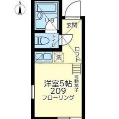 💙フリーレント1ヶ月☆敷礼０☆｟1R｠横浜市☆角部屋！便利なロフ...