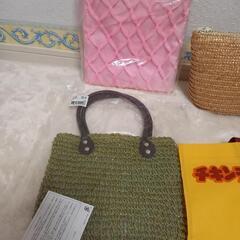 新品～かごバッグ他４点セットの画像