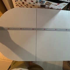 キッチンワゴン　テーブル　ホワイト　白の画像
