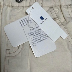 新品グローバルワーク キッズ　スカート デニム ストレッチ Sサイズ ホワイトの画像