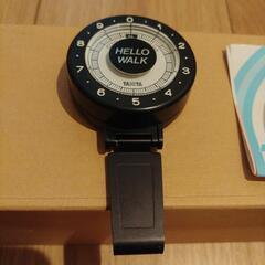 タニタ HELLO WALK 歩数計 ブラック 取扱説明書付きの画像