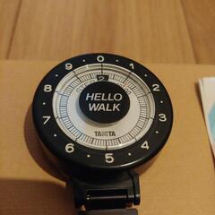 タニタ HELLO WALK 歩数計 ブラック 取扱説明書付きの画像