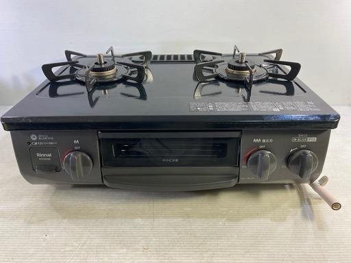 2022年製 中古 Rinnai リンナイ ガステーブル ガスコンロ 2口 RT35NJH 都市ガス用