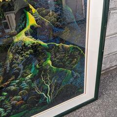 アイベン・ロール Eyvind Earle シルクスクリーン ガードナーズランチ直筆サイン 大判 　　の画像