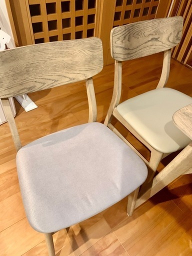 新品　16万→12万　ビンテージ調　スモークな木目のダイニングセット