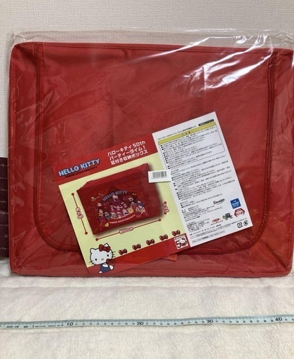 6個 セット ハローキティ サンリオ 窓付き 収納ボックス 50周年 パーティー