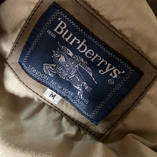 BURBERRY　レザーコート　ダッフルコート　ハンガー 付き　カナダ製