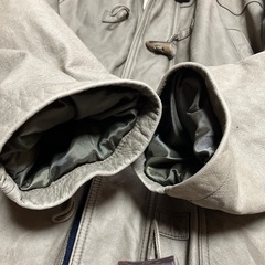 BURBERRY　レザーコート　ダッフルコート　ハンガー 付き　カナダ製の画像