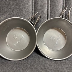 snow peak キャンプ用品 シェラカップ 2個セット (R) 糸島の調理
