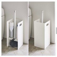 山崎実業　トイレラック　ホワイトの画像