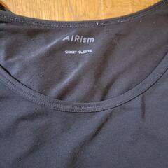 UNIQLO AIRism アンダーシャツ 160cm 黒 エアリズムの画像