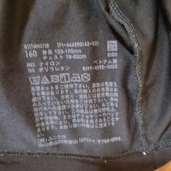 UNIQLO AIRism アンダーシャツ 160cm 黒 エアリズムの画像