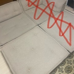 フロアソファセット(ベージュ)の画像