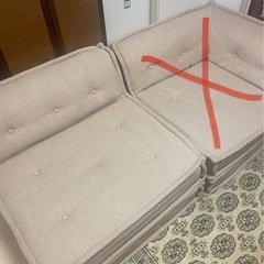 フロアソファセット(ベージュ)の画像