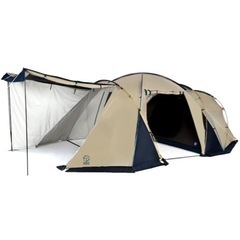今日引き取り限定で12000円Whole Earth (ホールアース) アウトドア キャンプ テント 2ルーム 3~4人用 EARTH DURA W ROOM 2.0 WE2KDA08 サンドベージュ　テントの画像