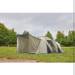 今日引き取り限定で12000円Whole Earth (ホールアース) アウトドア キャンプ テント 2ルーム 3~4人用 EARTH DURA W ROOM 2.0 WE2KDA08 サンドベージュ　テントの画像