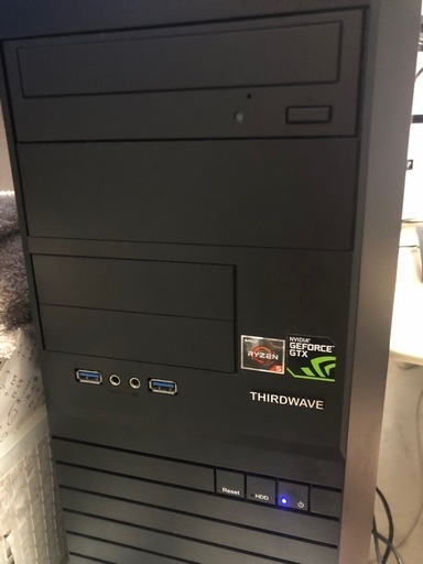 最終値下げ‼️ゲーミングパソコンRyzen5 3500 ssd500GB　gtx1660 メモリ16GB モニターセット