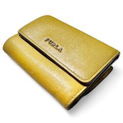 FURLA　三つ折り財布　キャメルの画像