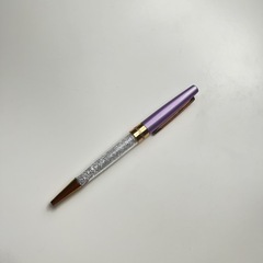 Swarovski Crystalline ボールペン ― ラベンダー×ローズゴールド の画像