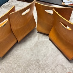 oliver 木製座椅子4脚セット (ケン) 豊田市の椅子《座椅子》の