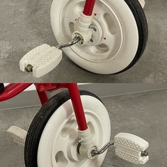 SNT692 舵取り付き三輪車 赤 かじとり 子供 乗用玩具 の画像