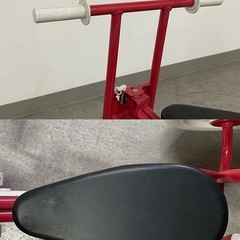 SNT692 舵取り付き三輪車 赤 かじとり 子供 乗用玩具 の画像