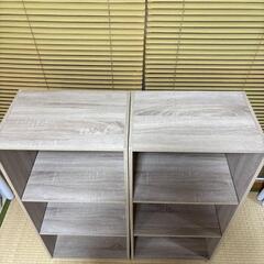 美品　3段ボックス　カラーボックス　2台セットの画像